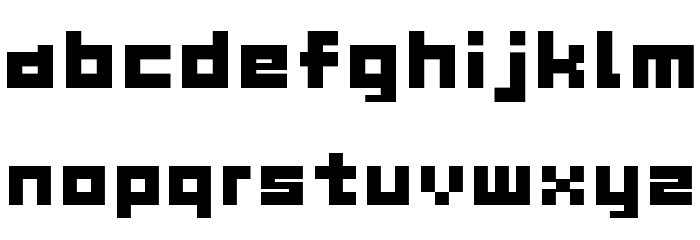 GAU_font_cube_B Font LOWERCASE