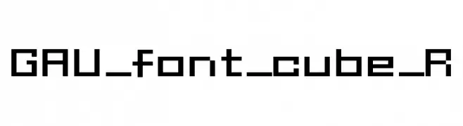 GAU_font_cube_R  les polices de caractères gratuit tlcharger