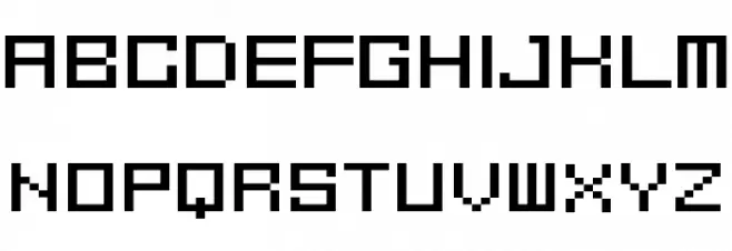 GAU_font_cube_R Шрифта ВЕРХНИЙ