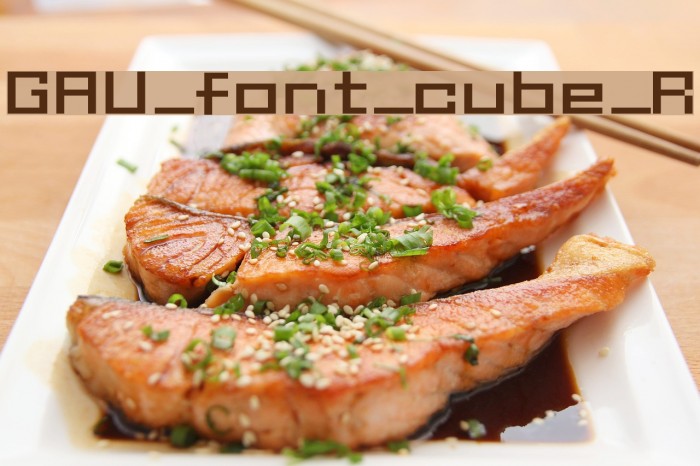 GAU_font_cube_R Fuentes examples
