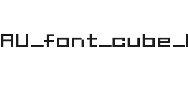 GAU_font_cube_R Logo