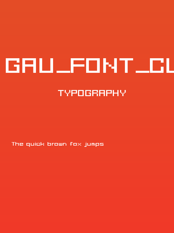 GAU_font_cube_R Poster