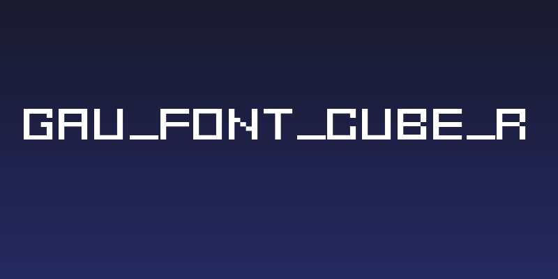 GAU_font_cube_R Social Header