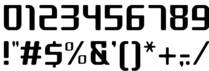 GAU_font_modern SemiRound Font OTHER CHARS