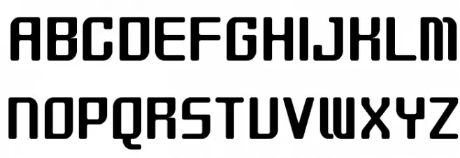 GAU_font_modern SemiRound Polices MAJUSCULES