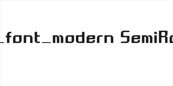 GAU_font_modern SemiRound Logo