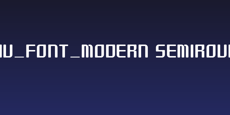 GAU_font_modern SemiRound Social Header