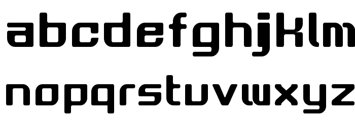 GAU_font_modern SemiRound Font LOWERCASE