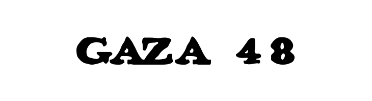 GAZA 48  नि: शुल्क फ़ॉन्ट्स डाउनलोड