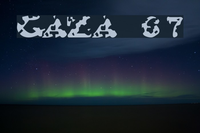 GAZA 67 Font examples