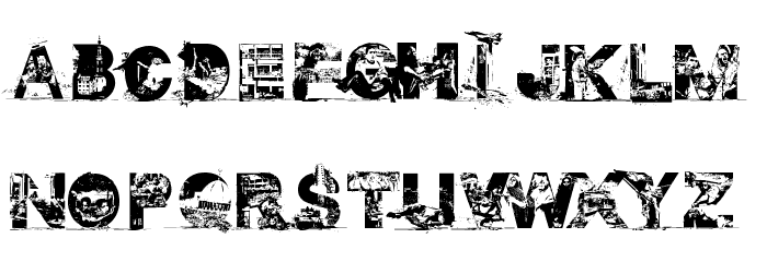 GAZA FONT Font LOWERCASE