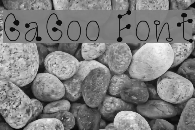 GaGoo Font examples