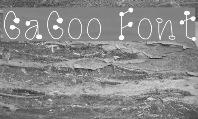 GaGoo Font examples
