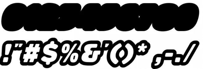 Gaban Italic Font OTHER CHARS