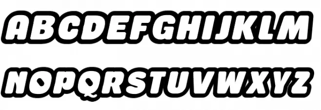 Gaban Italic Polices MAJUSCULES