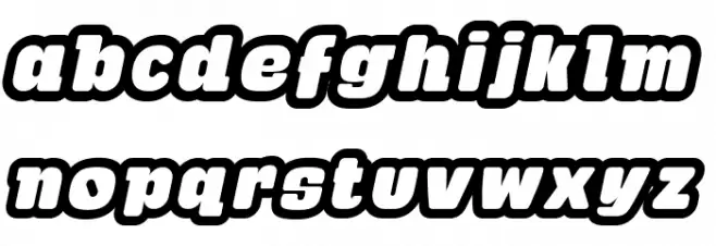 Gaban Italic خط أحرف صغيرة