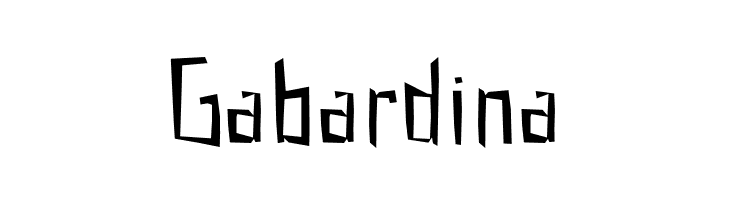 Gabardina  font caratteri gratis