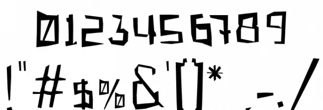 Gabardina Font OTHER CHARS