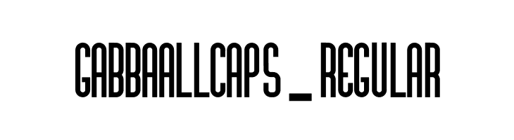 GabbaAllCaps-Regular Font