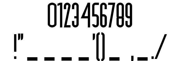 GabbaAllCaps-Regular Font OTHER CHARS