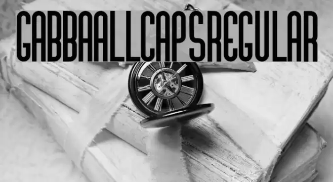 GabbaAllCaps-Regular Font examples