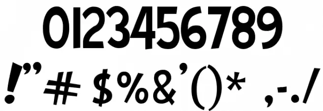 Gabbaland Font OTHER CHARS