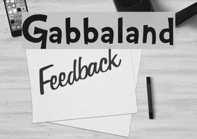 Gabbaland Font examples