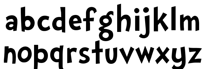 Gabbaland Font LOWERCASE