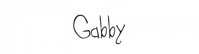 Gabby  Скачать бесплатные шрифты