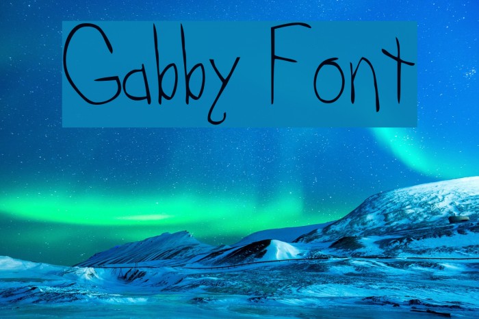 Gabby Font examples
