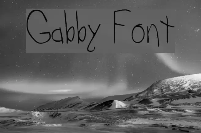 Gabby Font examples