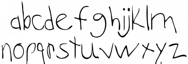 Gabby フォント 小文字