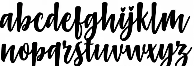 Gabelisa Font LOWERCASE
