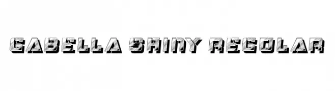 Gabella Shiny Regular  Скачать бесплатные шрифты