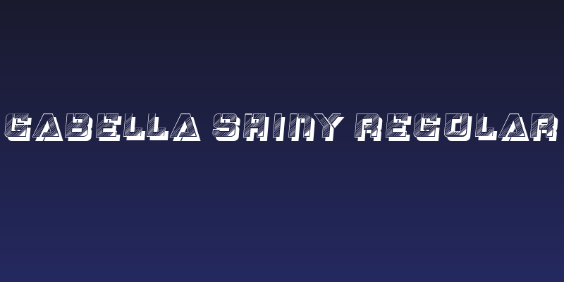 Gabella Shiny Regular Social Header