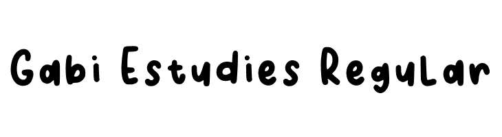 Gabi Estudies Regular  フリーフォントのダウンロード