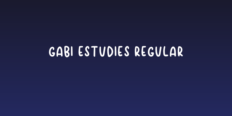 Gabi Estudies Regular Social Header