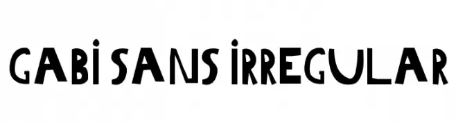 Gabi Sans Irregular  Frei Schriftart Herunterladen