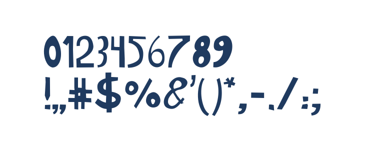 Gabi Sans Irregular Other Characters