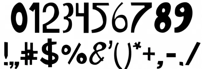 Gabi Sans Irregular Font OTHER CHARS