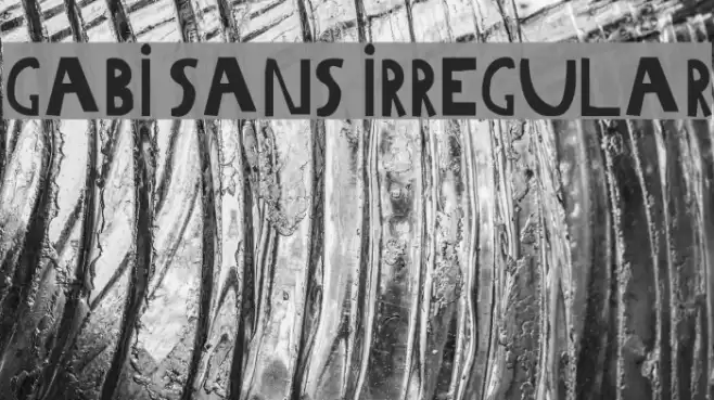 Gabi Sans Irregular Font examples