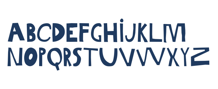 Gabi Sans Irregular Lowercase