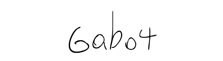 Gabo4  font caratteri gratis