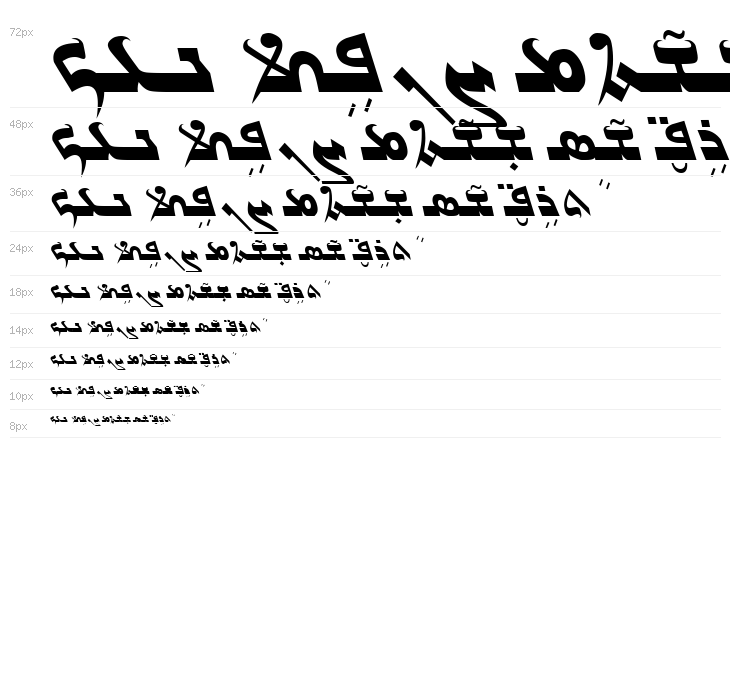 Gabrial Ator Bold Italic Waterfall