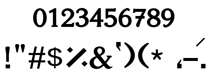 Gabrial Ator Bold Font OTHER CHARS