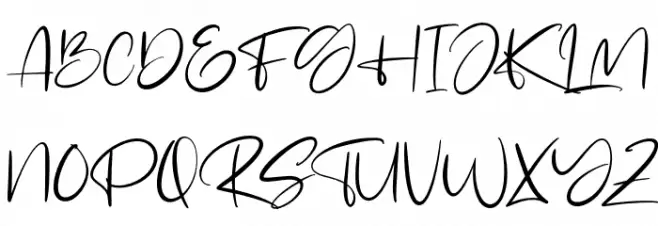 Gabrialle 字体 大写