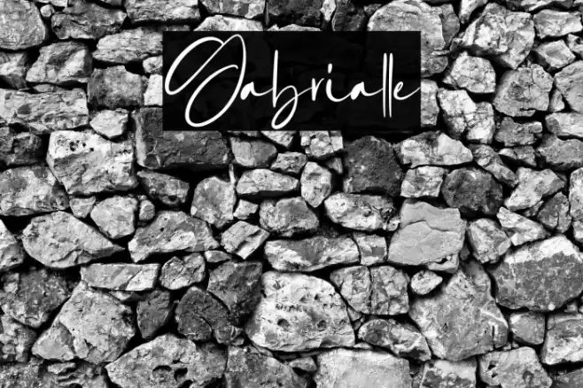 Gabrialle Font examples