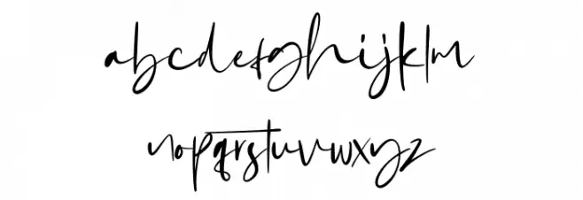 Gabrialle Font LOWERCASE