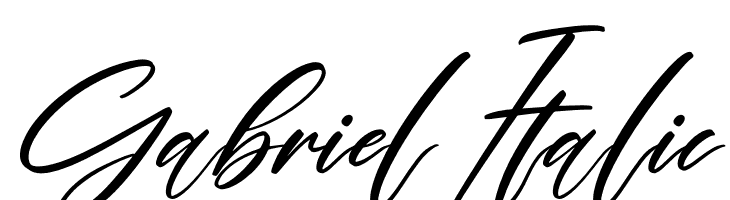 Gabriel Italic  Fuentes Gratis Descargar
