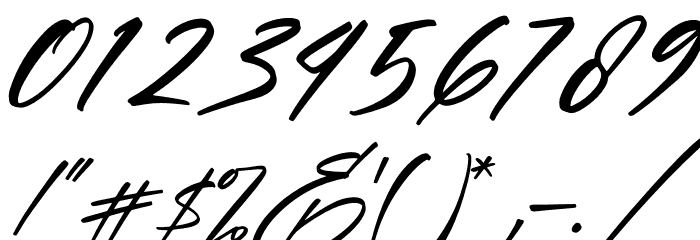 Gabriel Italic Font OTHER CHARS